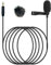 NewTH Paquete de 2 micrófonos de solapa Lavalier omnidireccional, condensador con cable, micrófono Lav para DJI Mic 2, para transmisores inalámbricos Rode GO 2 / II (paquete de 2 conectores TRS rectos