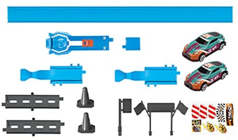 Amagogo Toy Car Track Set, Slot Car Track Set, Fine Motor Skills Game with 360° Loop, DIY Construction for Boys, Playset, Single Track