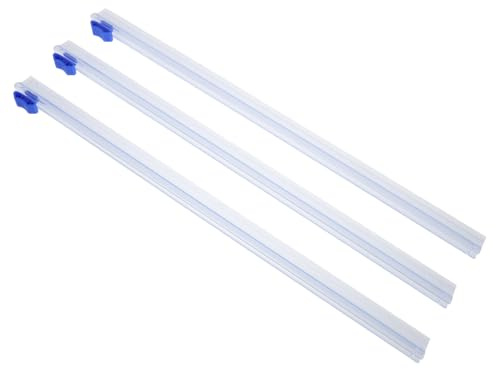 WRITWAA Taglierina Scorrevole per Pellicola Alimentare 32 Cm, Lama Sostituibile a Doppia Direzione, Dispenser Riutilizzabile per Carta da Forno, Alluminio e Pellicole, per Uso