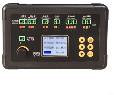 QD300 IGBT tändningstestare och ställdonsfeldetektor för bil, 12–24 V, 3A, frekvens 1 Hz-100 kHz, för injektionsmunstycken, ventiler och stegmotorer