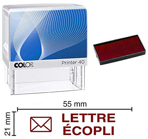 Stempelkissen Buchstabe ecopli Colop Printer 40, 59 x 23 mm rot