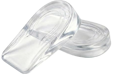 JoyRay Gel Heel Cups, Cushion Insoles for Heel Pain 2 Pairs -1 cm Height