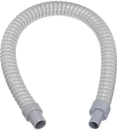 QUARKZMAN Manguera de Desagüe de Plástico para Agua 1 Pieza Manguera de Escape Universal Flexible para Aire Acondicionado Portátil, Longitud de 60 cm, Gris