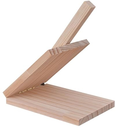 F Fityle Prensa para Envolver Dumpling, Prensa para Tortillas, raviolis, Antiguo utensilio de Cocina casero, Prensa para Tortillas de Madera para panqueques de, Cuadrado