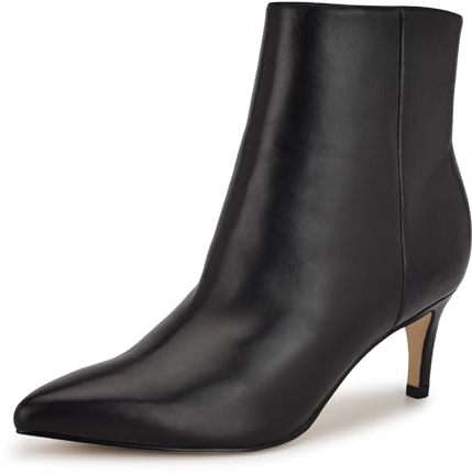 Nine West Women's Sheeba Bootie, Black Leather 001, 9