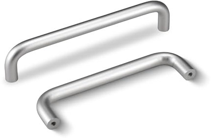 SPDYCESS 10 Pieza Tiradores Cocina, Tirador para Muebles de Aluminio, Tiradores Puerta Armario con Tornillos, Hardware para Armarios de Cocina, Cajones, Muebles, Plateados