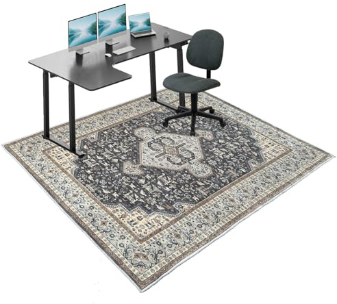 Alfombrilla para Silla para Suelos Duros, Alfombrilla para Silla de Oficina, Alfombra for Silla de Escritorio, Protector de Suelo para Silla Ruedas, Alfombrilla para Silla de Gaming 80 x 100 cm