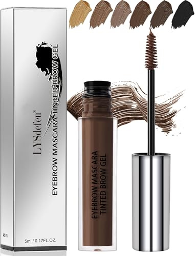 Dark Brown Eyebrow Gel Tint,Long Lasting Waterproof Eye Brow Dye for Women | Tinted Eyebrow Gel, Smudge-Proof Eye Brow Tinting, Color Liquid Mascara Brow Filler Stain, Thanksgiving Christmas Eye Makeup