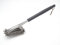 Allgrill Grillbürste, 44 cm lang (3er-Grillbürste längs, je 16 x 9 cm) (Grillreinigungsbürste, BBQ-Bürste)