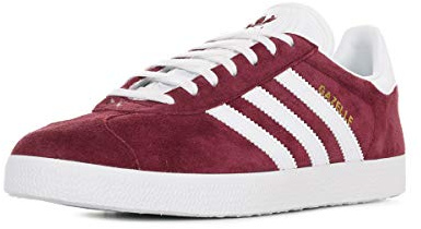adidas Men's Gazelle Sneaker, Red Collegiate Burgundy Ftwr White Gold Met Collegiate Burgundy Ftwr White Gold Met, 11 UK