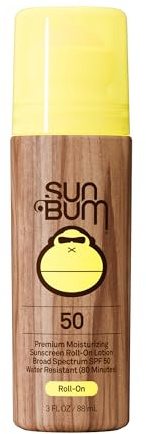 Sun Bum Original SPF 50 Roll-On Body Sunscreen, Travel Size, 3 oz