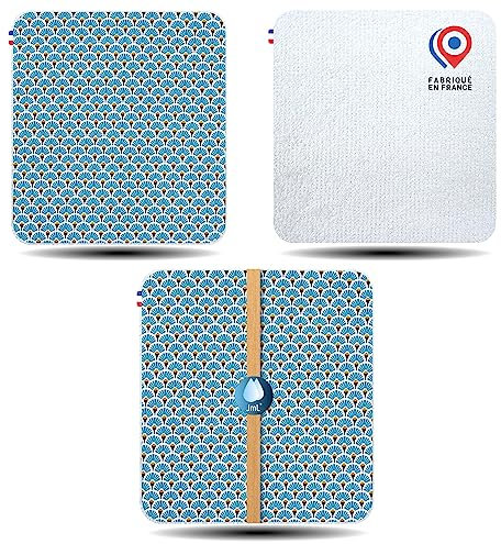 5 Carrés Démaquillants Lavables, JaMoonLBV JmL® Made in France - Coton Démaquillant Réutilisable Visage Doux, Écologique, Économique - Disques Démaquillants Bambou Épais - Lot Lingettes Démaquillantes