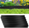 Ikodm Rasenkante 5m 10m 15m 20m 30m 40m 50m Rasenkante Metall, 100x18cm verzinkt Beeteinfassung Beetumrandung Mähkante Metall Palisade, kann für Hof,Garten,Bauernhof, Länge 30m - Höhe 18cm-Schwarz