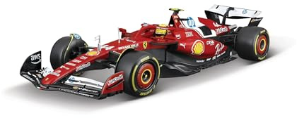 Bburago - Ferrari SF-25 F1 2025#44 Hamilton, Voiture Miniature à l'échelle 1:18, réplique détaillée de la Ferrari Formula 1 monoplace, Licence Officielle Ferrari, âge recommandé 14+ Ans