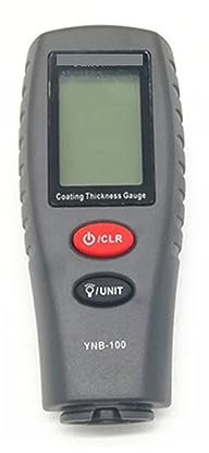 Medidor Espesor Pintura, Medidor de espesor de pintura de coche de revestimiento Mini Digital 5ps medidor de espesor de pintura medidor de espesor con YNB-100 de retroiluminación(Grey without battery)
