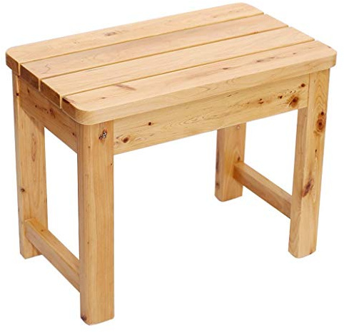 HTTGDGDH Banco De Ducha De Madera Resistente Al Agua, Banco De Baño, Diseño Curvo, Taburete De Bañera, Silla De SPA para Personas Mayores, Asiento De Ducha Antideslizante Y Resis(#1)