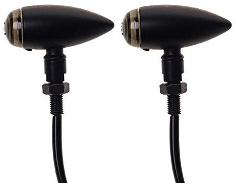 SFONIA 2pcs Motorrad Blinker Licht 12V Blinkerleuchten Motorrad Blinker Licht Wasserdicht Universal Scooter Quad Cruiser Off Road (Rauch)