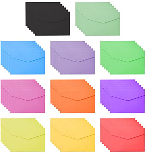 66 Stück Mini Umschläge YUTOU Bunte Briefumschläge klein Mehrfarbig Niedlich Umschläge für Geschenkkarte Hochzeit, Geburtstag Party Supplies(11.5 * 8.2CM)