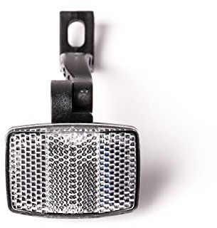 Fahrrad Reflektor Katzenauge Strahler Frontstrahler Vorne Weiß Halterung V-Brake