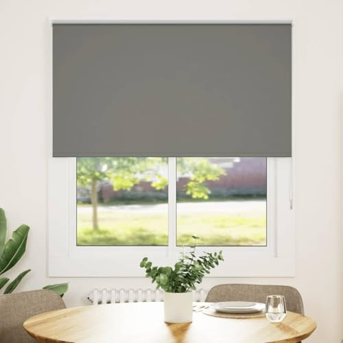 vidaXL Estor Enrollable Opaco Gris 125x130 cm Tela Ancho 121,6 cm