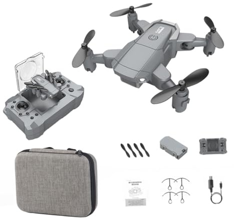 Milisten 1 juego Mini Dron Plegable con Cámara HD Cuadricóptero Rc Autonomía y Estabilidad para Fotografía Aérea y