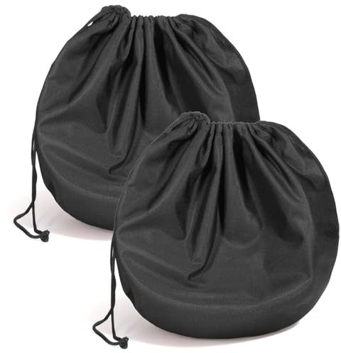 Apojgitn 2 bolsas para casco, funda ligera para casco de motocicleta, accesorios para almacenamiento y transporte, cascos de deportes de motor para soldadura, equitación, viajes, esquí, color negro