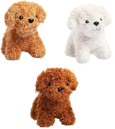 Embhlitfe 3 Pcs Plush Puppy,Small Stuffed Animals Dog Plush Animal Toy,Cute Miniature Plushie Dogs Dolls Small Stuffed Dogs for Kids Pet Lovers Children Christmas Valentine's Day Birthday Gifts