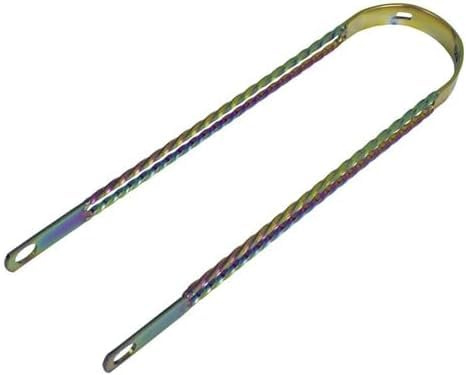 OG Lowrider Classic 20 Double Square Twisted Fender Brace – Steel Fender Support for 20 Inch Lowrider & Custom Bikes – Chrome Gold Neo Chrome Finish (Neo Chrome)
