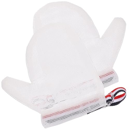 LIGIGWASH Guantes Bebe Antisucción para Bebés en Periodo de Dentición, de Nylon Transpirable y Secado Rápido, Ajuste de Cuerda para Evitar Chuparse los Dedos Color Aleatorio