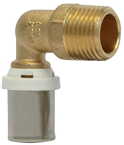 Raccord mâle coudé à sertir multicouche 12/17 - Ø16-3/8” - 30362-16-12 - Fixoconnect - Ayor