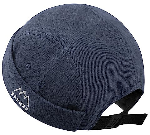 CLAPE Unisex Kappe Ohne Schirm Baumwolle Docker Cap Rollmütze Stickerei Docker Mütze Faltbar Fischermütze Kurz UV-Schutz Sommer Hafenmütze