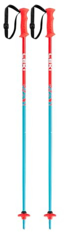 LEKI Bastones de esquí para niños, 90 cm, color rojo y blanco