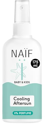 Naïf - Kühlendes Aftersun-Spray - für Baby & Kind - 0% Parfüm - Beruhigt und kühlt die Haut - Ohne Mikroplastik, Mineralöle oder Silikone - Dermatologisch Getestet - Vegan - 175ml