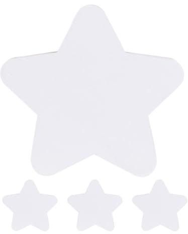 BESTOYARD 4piezas Tablero De Lienzo Forma De Estrella Panel De Pintura De Algodón Para Pintura Al Óleo y Acrílica Lienzos Para Artistas