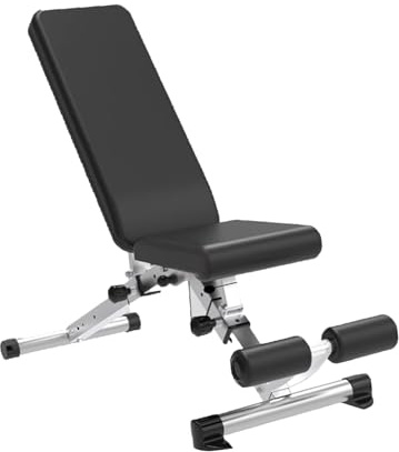 Banc de musculation pliable et réglable avec haltères, banc incliné de qualité professionnelle for développé couché, capacité de charge de 200 kg, entraînement de force