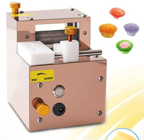 CVGfko Electric Rechargeable Paper Quilling Machine,Fringer Cutting Machine Manual Quilling Fringer Machine for Tassels Flower Rolls Manufacture Paper Cutting DIY Tool,Rosegold