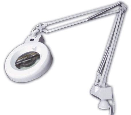 Outletdelocio. Lampara Flexo-Lupa con luz Fluorescente. Lente 5 aumentos