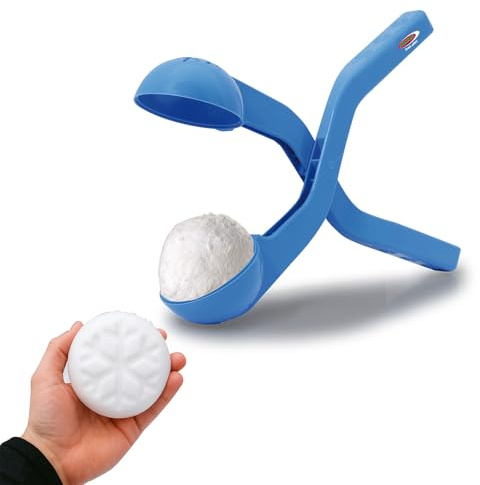 Jamara 460395 - Snow Play Pinza per Palle di Neve 38 Cm Blu – Palle di Neve in Pochi Secondi, Diametro 7 Cm, Palle di Neve Morbide e Non Dure