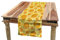 ABAKUHAUS Ostern Tischläufer, Fröhliche Feiertags-Gänseblümchen, Esszimmer Küche Rechteckiger Dekorativer Tischläufer, 40 x 180 cm, Orange Gelb Grün