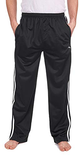 INSIGNIA Mens Track Suit Jogging Bottoms (UK, Alpha, L, Regular, Regular, Black)