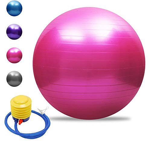 TOMSHOO Anti-Burst Yoga Ball verdickt Stabilit?t Balance Ball Pilates Barre k?rperliche Fitness Gymnastikball 45CM / 55CM / 65CM / 75CM Geschenk Luftpumpe