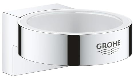 GROHE Selection Holder for Use with GROHE Selection Glass Or Soap Dispenser, Concealed Fastening, Chrome 41027000