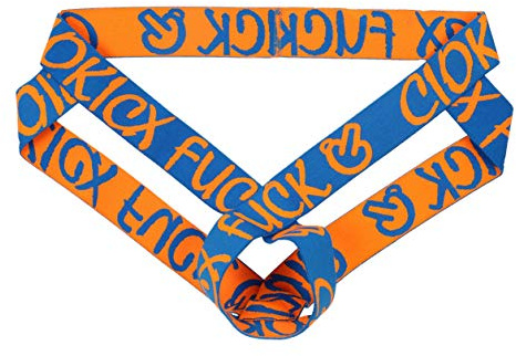 FEOYA- Homme String Sexy Évider Ice Silk Tanga Thong Pouch T-Back G-String Masculine Jockstrap G-String Mini Slip Homme Underwear Slips Sport Caleçon Sexy (Bleu-XL)