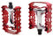 ZTZ MTB Pedale Mountainbike Pedale 9/16 Sealed Bearing,Aluminium Antirutsch Durable Fahrrad,Fahrrad Plattform Pedale Leicht für BMX MTB,rot