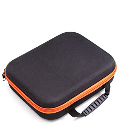 Bolsa de herramientas de tela de buey vacía para almacenamiento de taladros, cierre de cremallera, bolsa de trabajo, reutilizable, funda protectora para exteriores (Naranja, S(26 * 22 * 7.5cm))