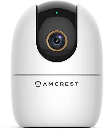 Amcrest 4MP WiFi Camera Indoor Camera, Sound & Baby Monitor, Human & Pet Detection, Motion-Tracking, w/ 2-Way Audio, Phone App, Pan/Tilt Wireless IP, Night Vision, Smart Home ASH41-W