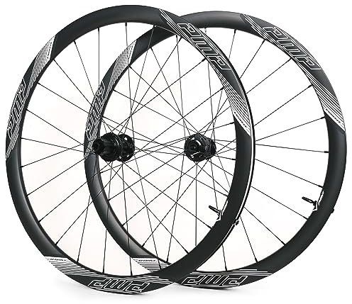 PMP Engrave Carbon | Ruote Bici Gravel 700C Disco, in Carbonio con mozzi PMP, cerchio alto 35 mm e canale largo 24 mm