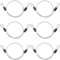 GORGECRAFT 6 câble de Sécurité Antivol en Acier Inoxydable de 50cm Très Résistant 4mm de Diamètre Tressé Multifonctionnel avec Double Boucle pour Bagages Vélos Portails Extérieurs Clôtures