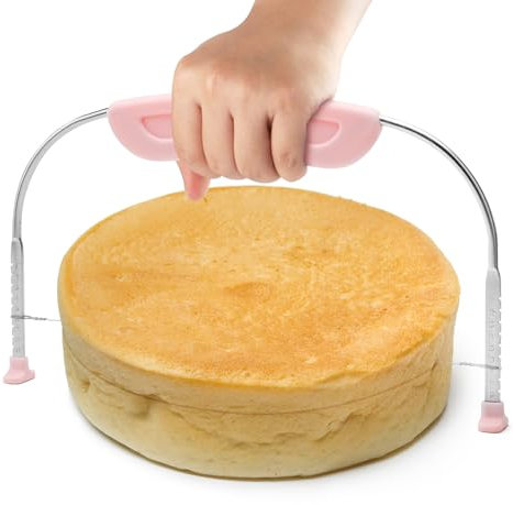 Mumjooyi Coupe Gâteau Patisserie Aide à la Découpe de Gâteau Couteau à Gâteau en Acier Inoxydable Réglable en Hauteur Cake Divider Coupe Gateau Layer Cake pour Pâtisseries