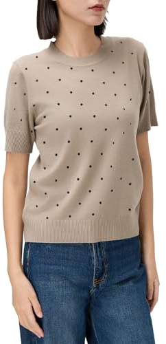 Beauty Women – T-shirt à pois pour femme | Maillot fin élastique avec style moderne – Version manches courtes ou sans manches – Tailles S/M et L/XL – Couleurs variées